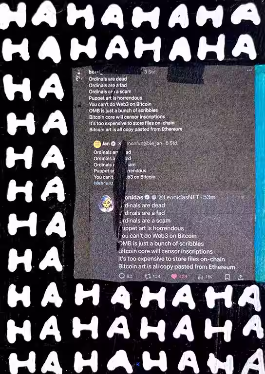 107 - Ordinals are dead (Tweets on X)
