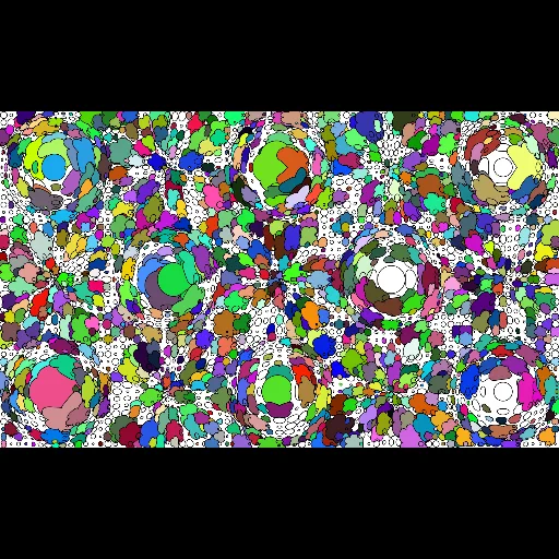 Bulges&Dents with Epicycloids, Circles and Color #1