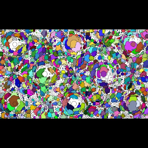 Bulges&Dents with Epicycloids, Circles and Color #4