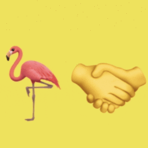 Flamingo Handshake
