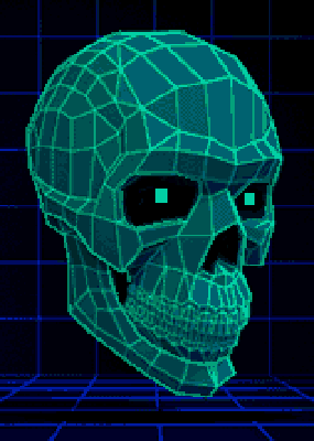Wireframe Skull