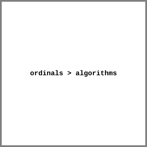 ordinals greater