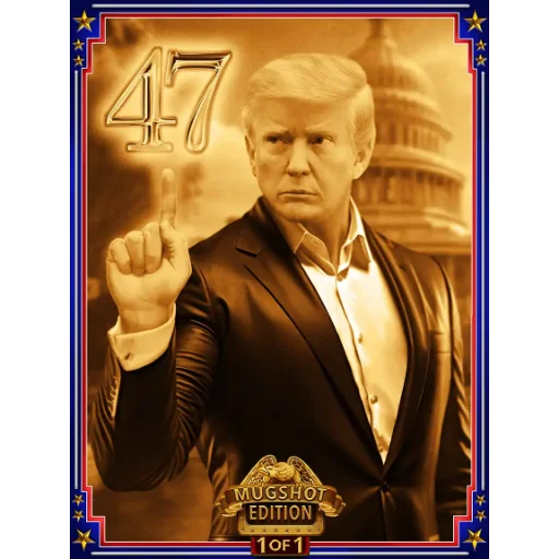 Trump Bitcoin Digital Trading Card #1