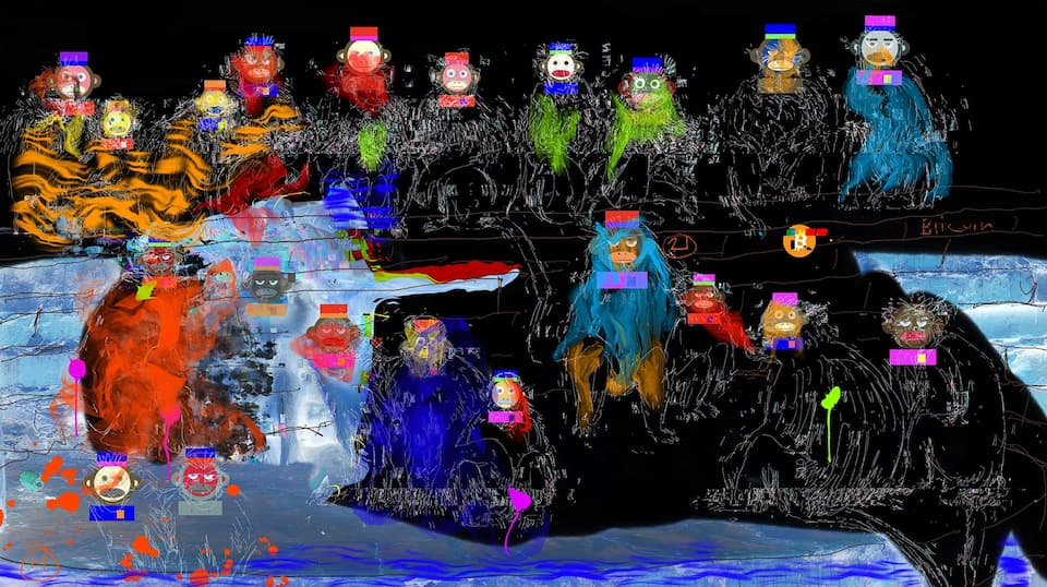 21 Bitcoin Monkeys by Hafftka