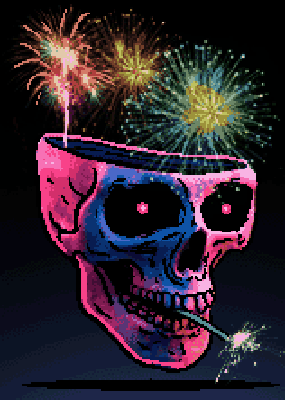 Fireworks Skull