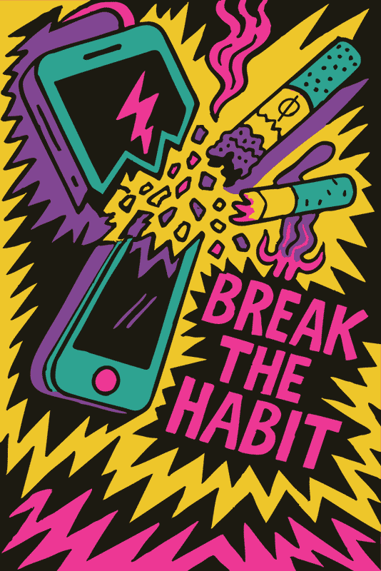 Break the Habit – PØSTER