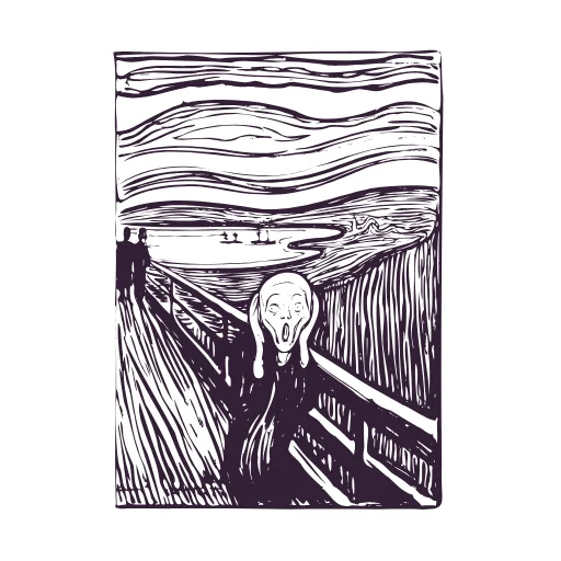Scream Lithograph