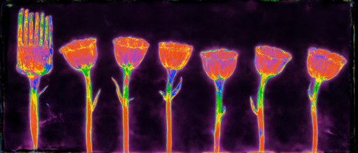 Thermal Fork No. 14 (Six Tulips, Study)