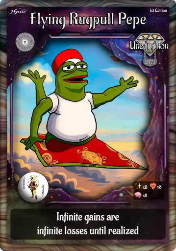 Flying Rugpull Pepe