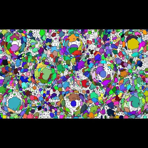 Bulges&Dents with Epicycloids, Circles and Color #2