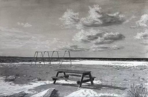 Snowy Beach