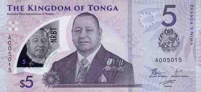 5 Pa'anga