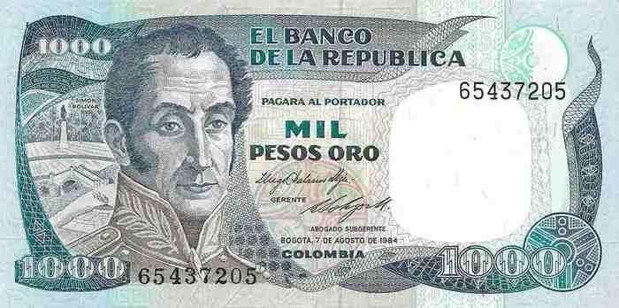 1000 Pesos Oro