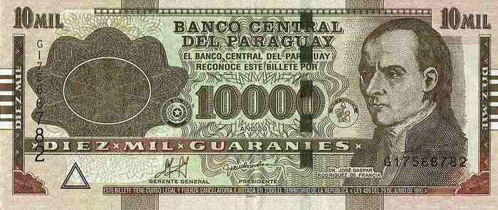 10 000 Guaranies