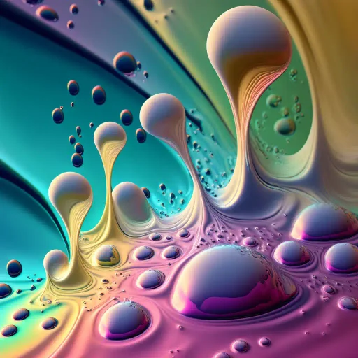 water droplets abstract colors wavy bliss serene