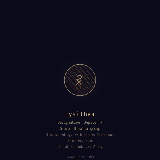 Jovian Rift #12 - Lysithea