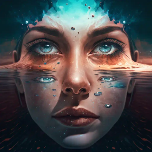 meditation face eyes water