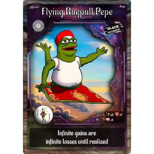 Flying Rugpull Pepe