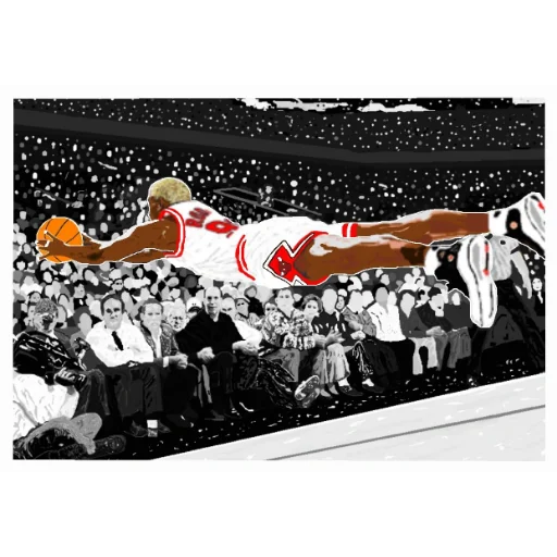 The Flying Rodman Black and White #5