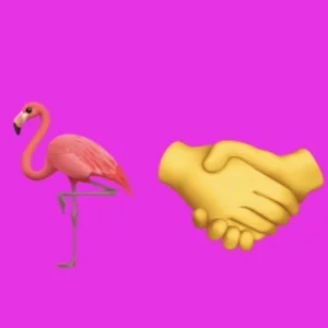 Flamingo Handshake #4