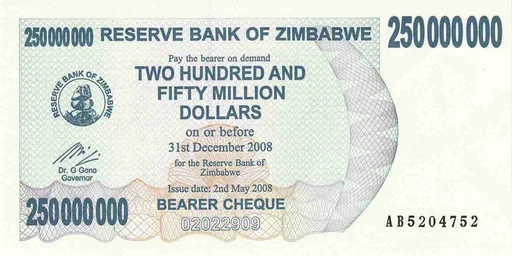 250000000 Dollars